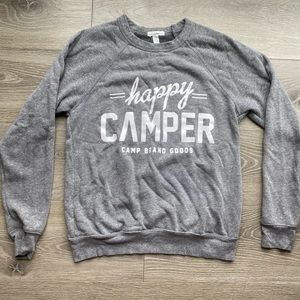 Camp brand goods grey sweatshirt